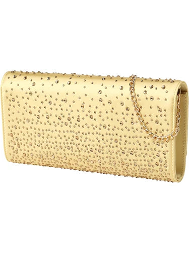 Borsa Love Moschino JC4072 Pochette Satin Stone con strass