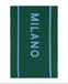 Sciarpa Moschino 50199 M5634 lana monocolore con logo grande