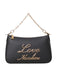 Borsa Love Moschino JC4312 Tracolla Chain logo lettering corsivo nera