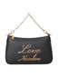 Borsa Love Moschino JC4312 Tracolla Chain logo lettering corsivo nera