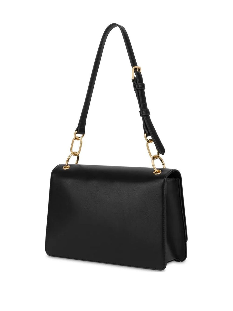 Borsa Love Moschino JC4264 Flap Bag Nera logo lettering