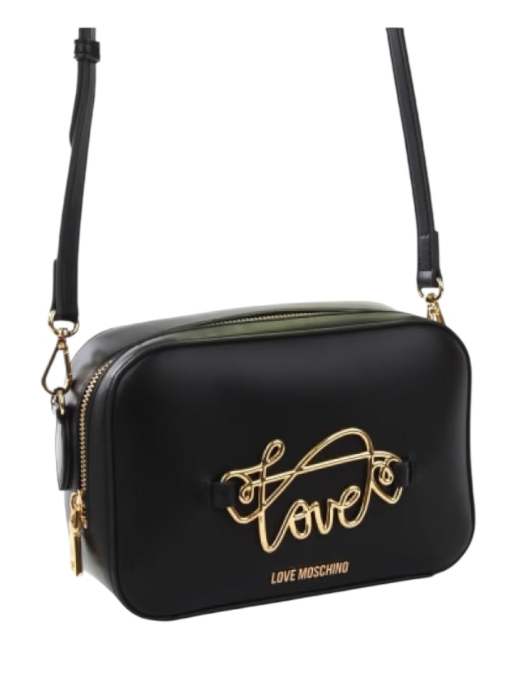 Borsa Love Moschino JC4267 Tracolla Camera Bag logo lettering nera
