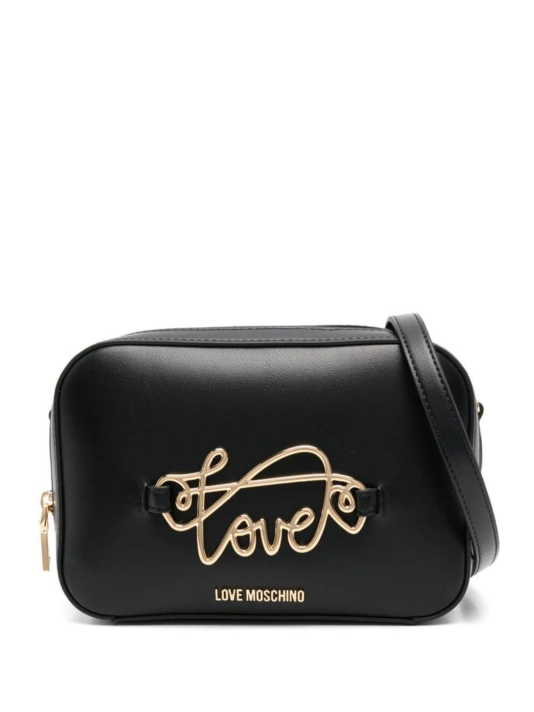 Borsa Love Moschino JC4267 Tracolla Camera Bag logo lettering nera