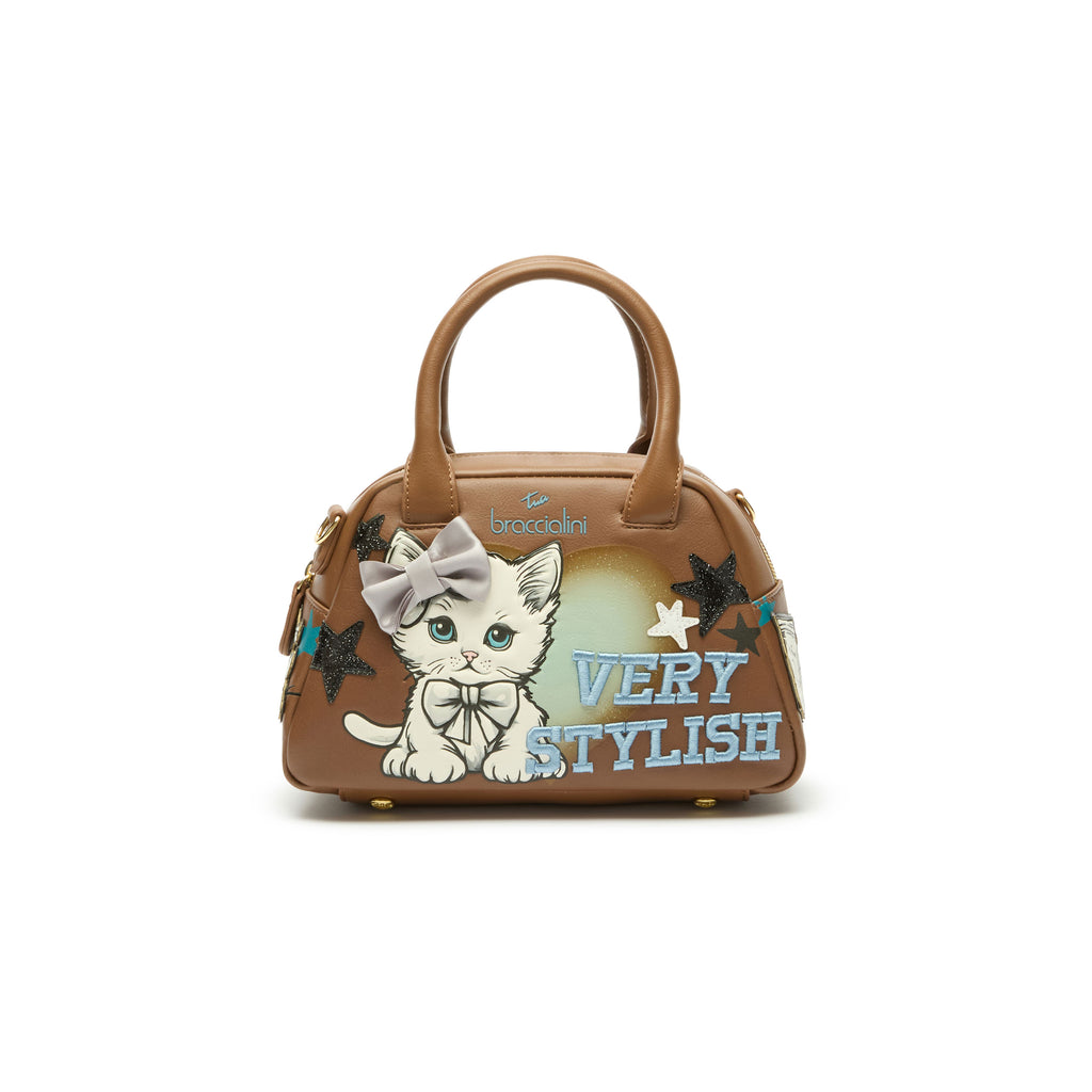 Borsa Braccialini All Round B18510 Bauletto Small Marrone