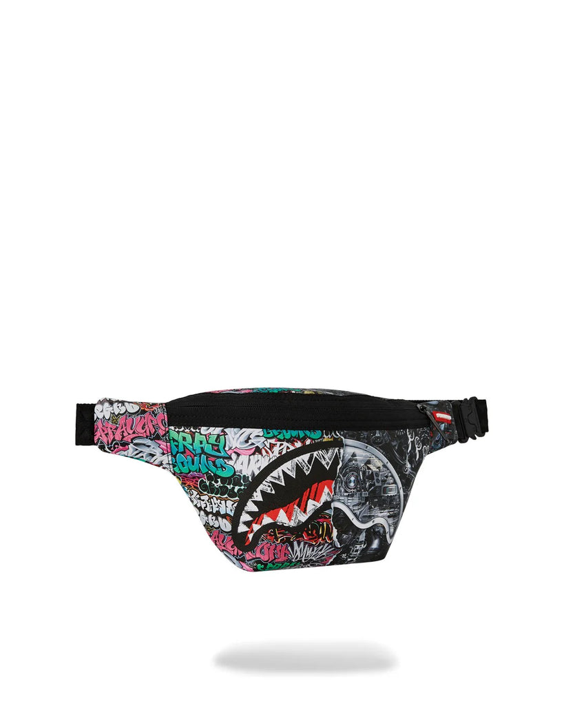 MARSUPIO SPRAYGROUND ART8050 SPLIT CYBERSHARK SAVVY CROSSBODY