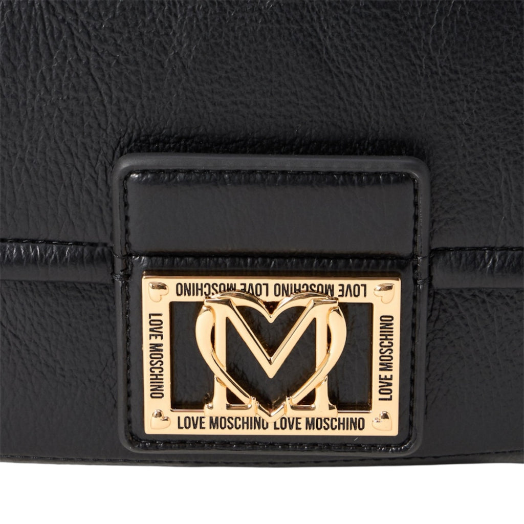 Borsa Love Moschino JC4092 Tracolla Logo metallico nera