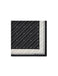 Foulard Elisabetta Franchi FO01L46E2 in seta con pattern righe diagonali e logo