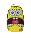 ZAINO SPRAYGROUND ART7302 SPONGEBOB REMOVABLE EYES DLXR BACKPACK