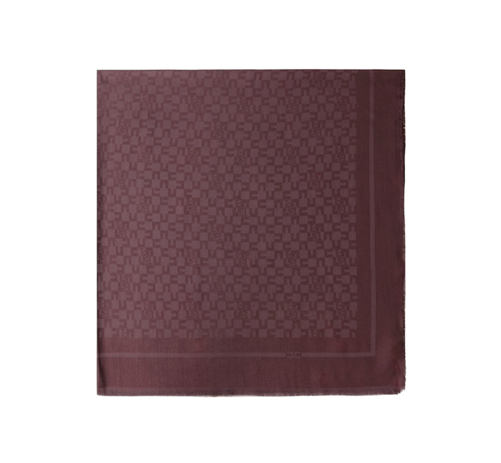 Pashmina Elisabetta Franchi SC10F56E2 con pattern logo