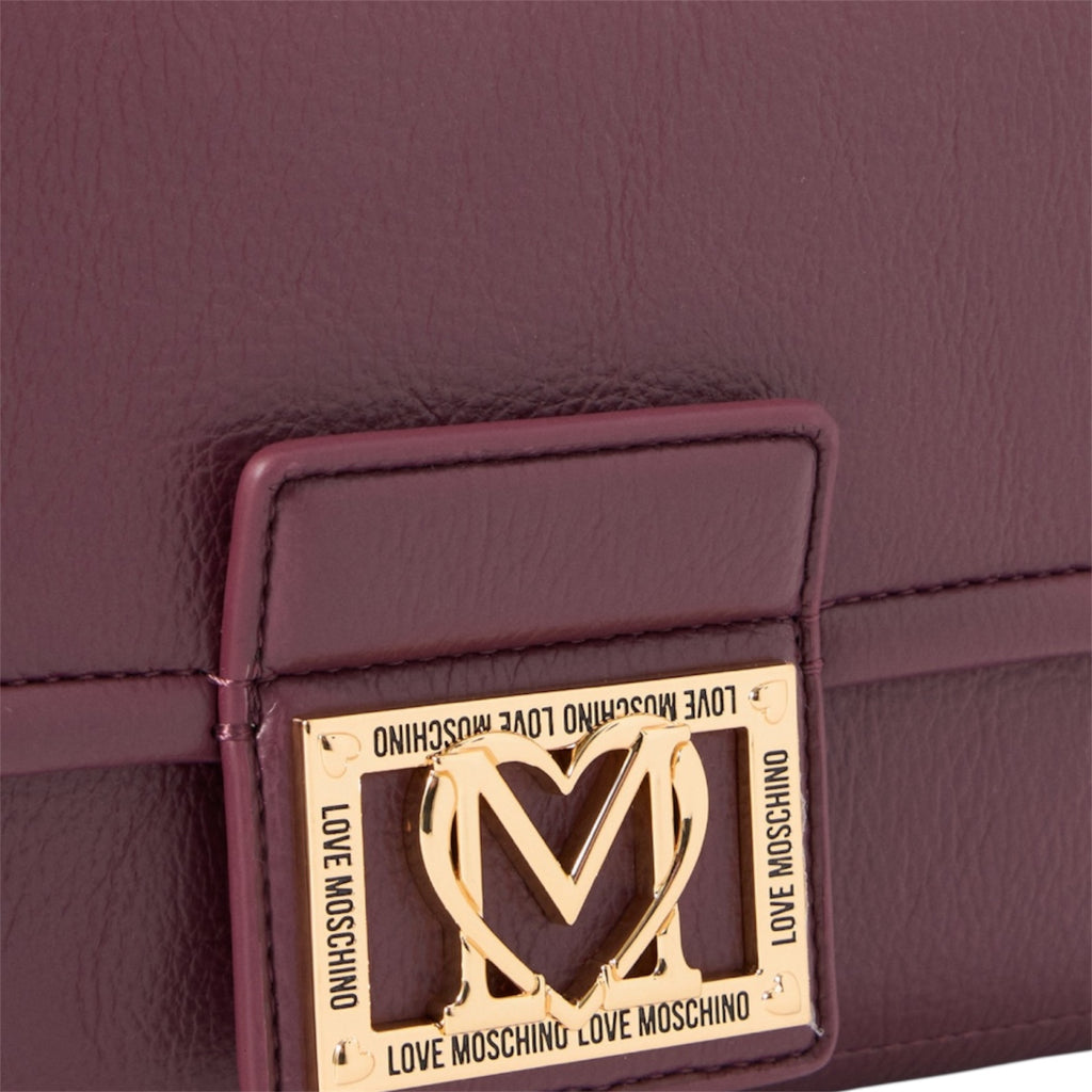 Borsa Love Moschino JC4086 Flap Bag Logo Metallico Vino