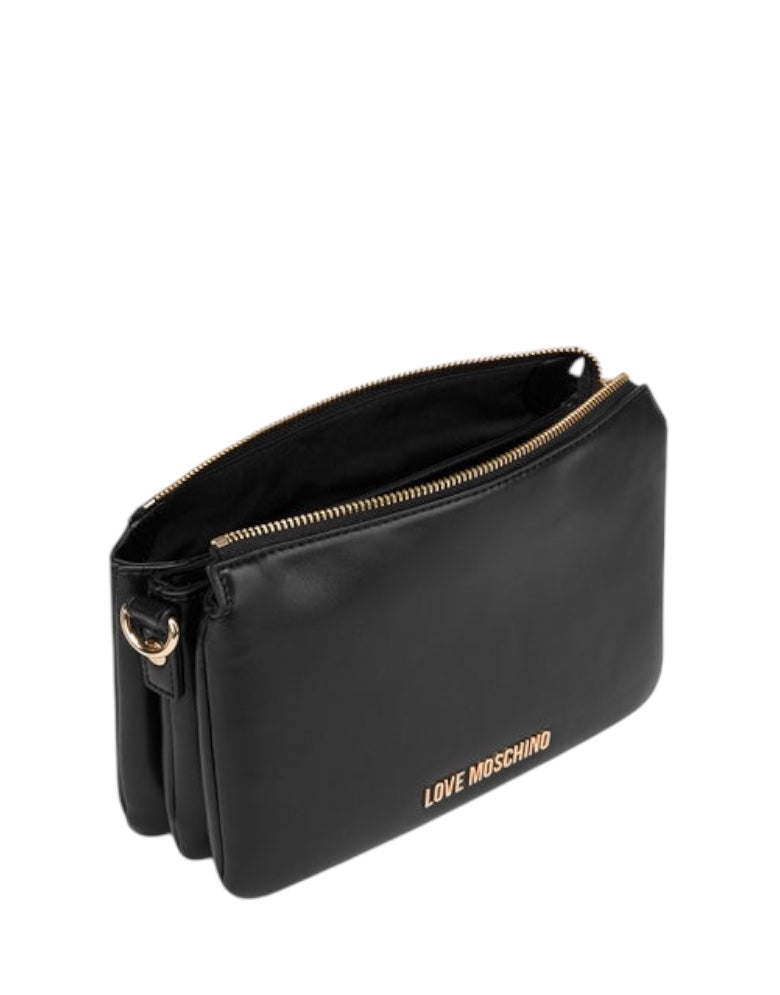 Borsa Love Moschino JC4075 Tracolla con medaglioni ovali nera
