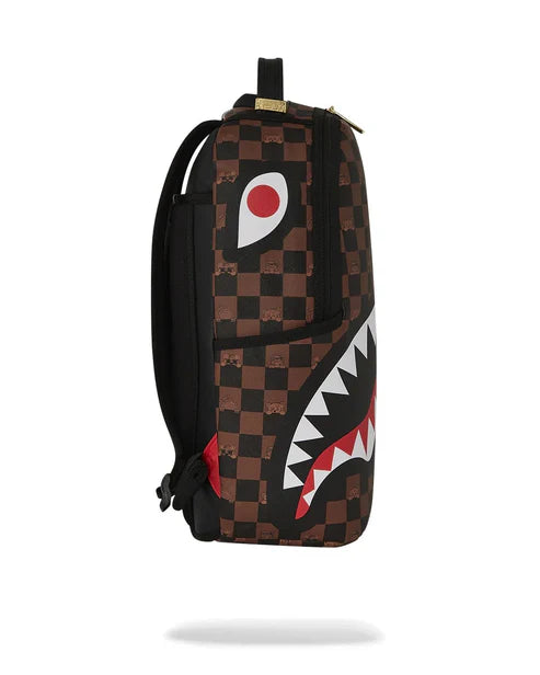 Zaino Sprayground marrone peeking character check backpack 7331