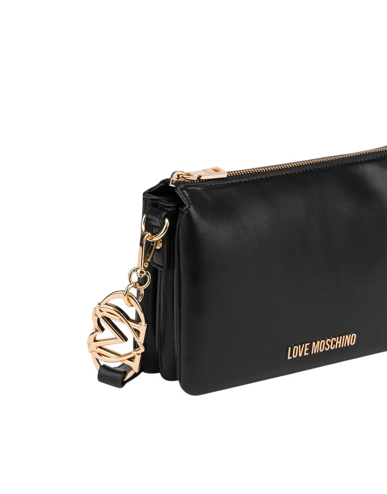 Borsa Love Moschino JC4075 Tracolla con medaglioni ovali nera