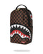 Zaino Sprayground marrone peeking character check backpack 7331