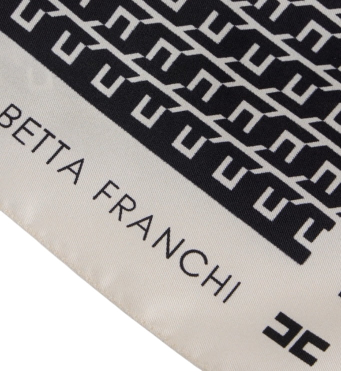 Foulard Elisabetta Franchi FO15F56E2 in twill di seta con stampa