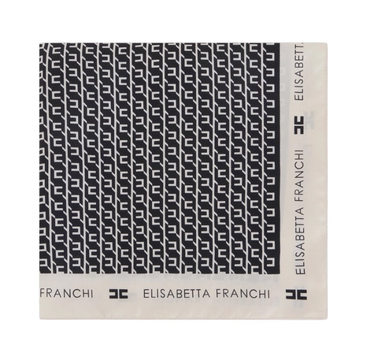 Foulard Elisabetta Franchi FO15F56E2 in twill di seta con stampa
