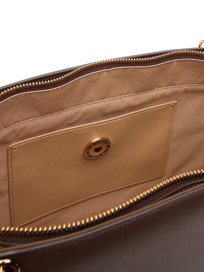 Borsa Love Moschino JC4074 Shopping medaglioni ovali Testa di Moro