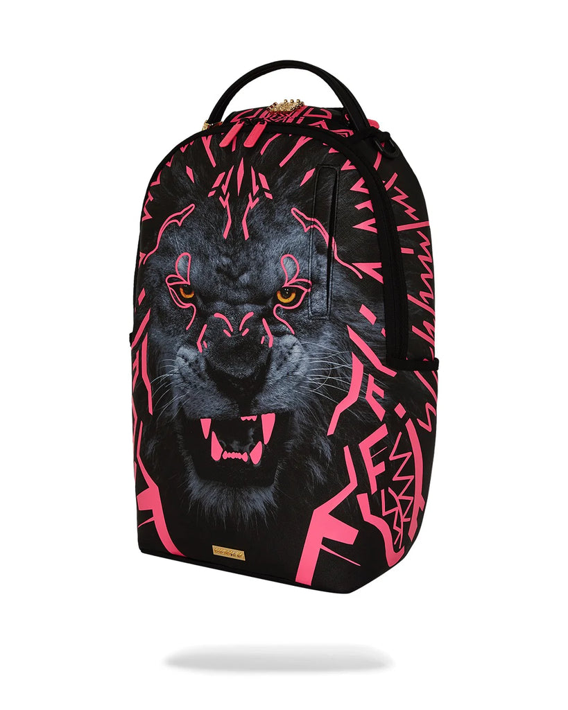ZAINO SPRAYGROUND ART7716 AI LION NEON PINK BACKPACK