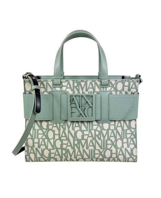 Borsa Armani Exchange Art 942689 Big Tote Logata