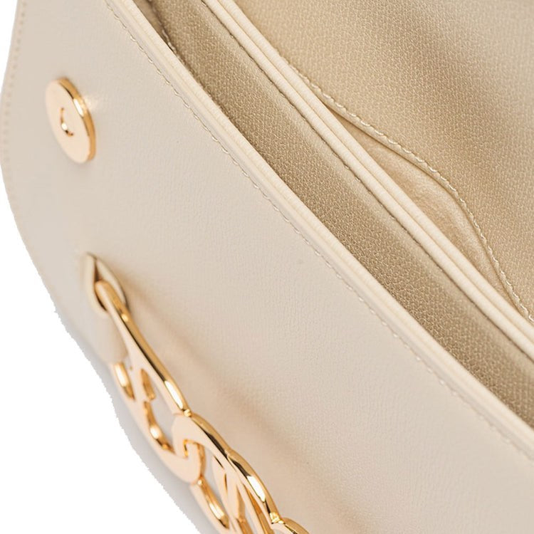 Borsa Love Moschino JC4041 Tracolla fibbia cuori Avorio