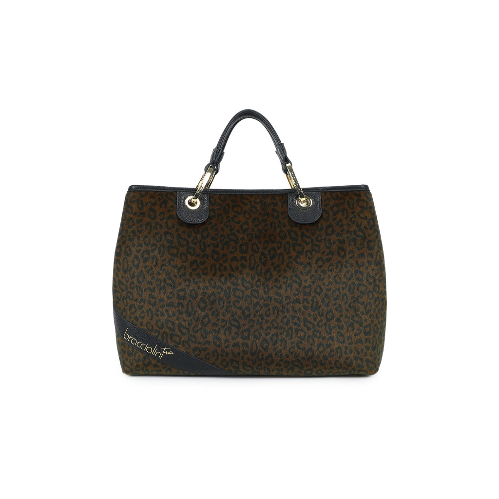 Borsa Braccialini Beth Animalier B18570 Tote Big Fantasia Zebrata