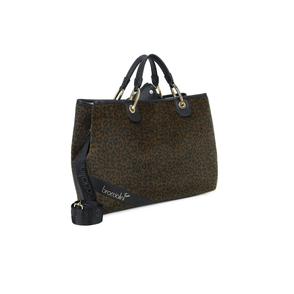 Borsa Braccialini Beth Animalier B18570 Tote Big Fantasia Zebrata