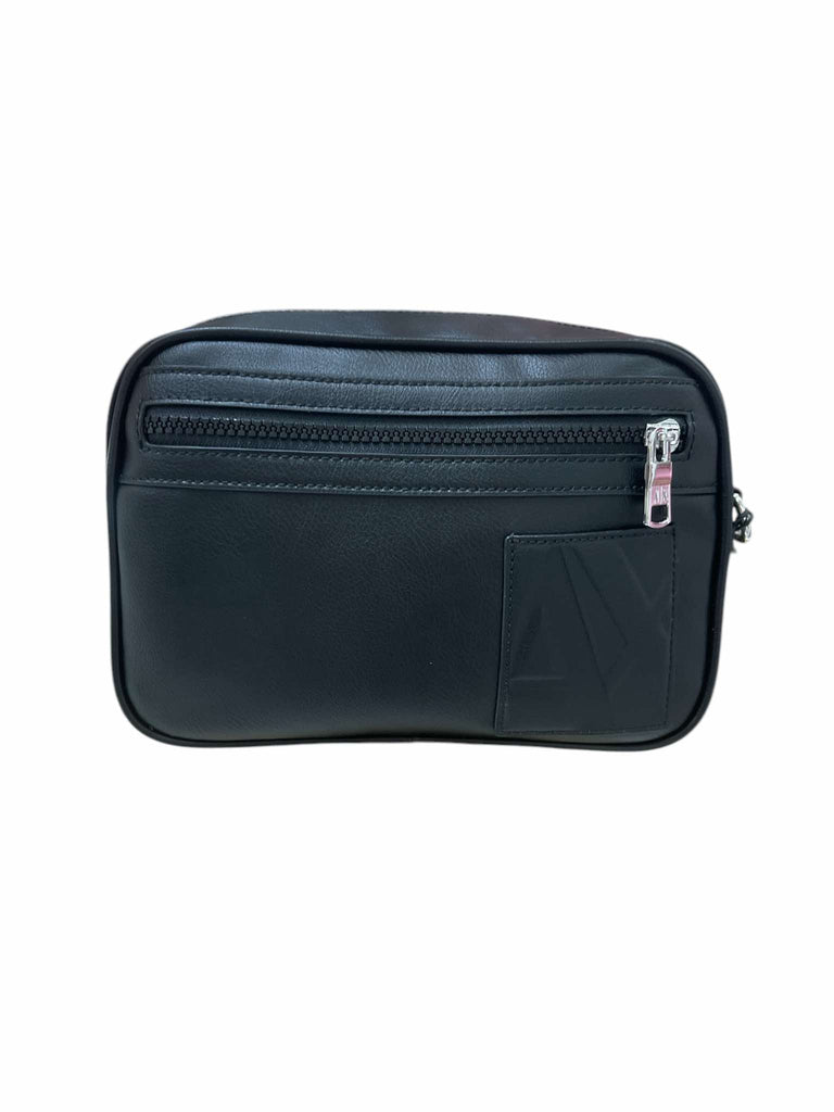 Pochette Armani Exchange 958549 4F869 Uomo nera con logo laterale