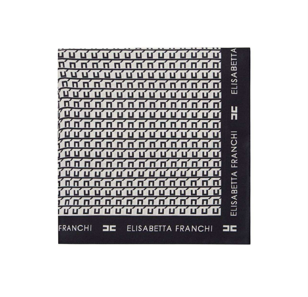 Foulard Elisabetta Franchi FO15F56E2 in twill di seta con stampa