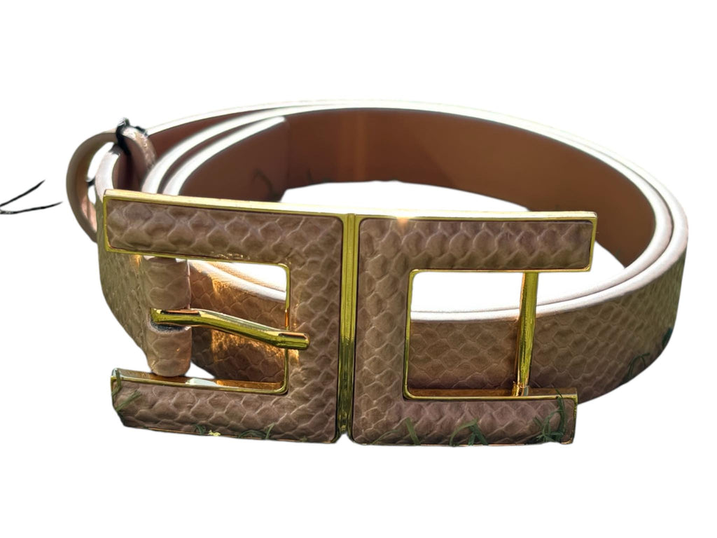 Cintura Elisabetta Franchi CT58S57E2 con fibbia logo martellata