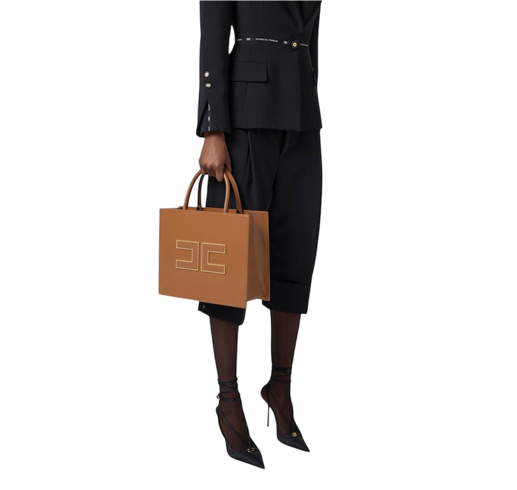 Borsa Elisabetta Franchi BS32A56E2 Tote grande con logo