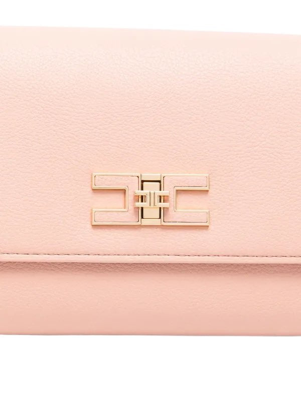 Borsa Elisabetta Franchi BS32A51E2 Baguette con tracolla e placca logo