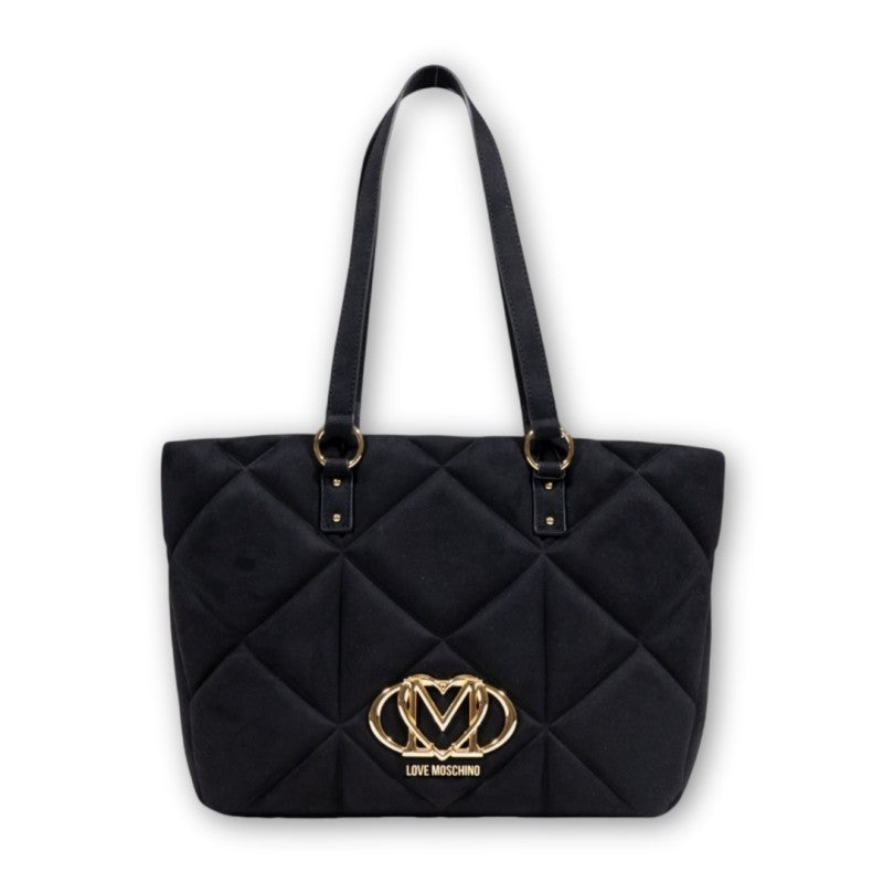 Borsa Love Moschino JC4312 Shopper Embossed Velour PL Nero