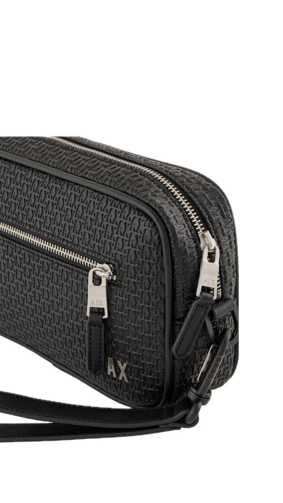 Pochette Armani Exchange AF11928 Uomo logo Nero