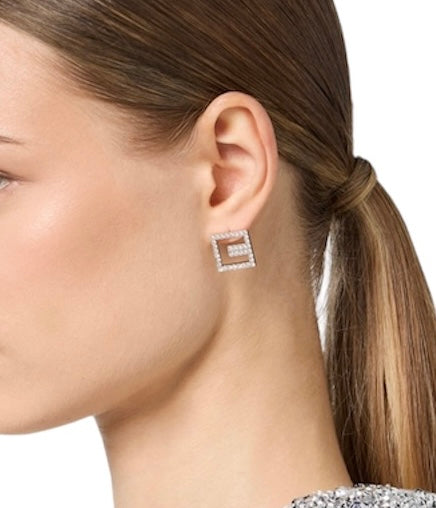 Orecchini Elisabetta Franchi OR25B46E2 outline logo in strass