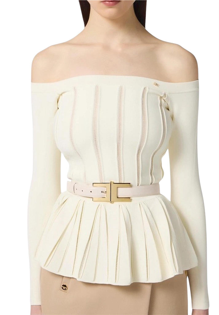 Cintura Elisabetta Franchi CT57S57E2 con fibbia logo