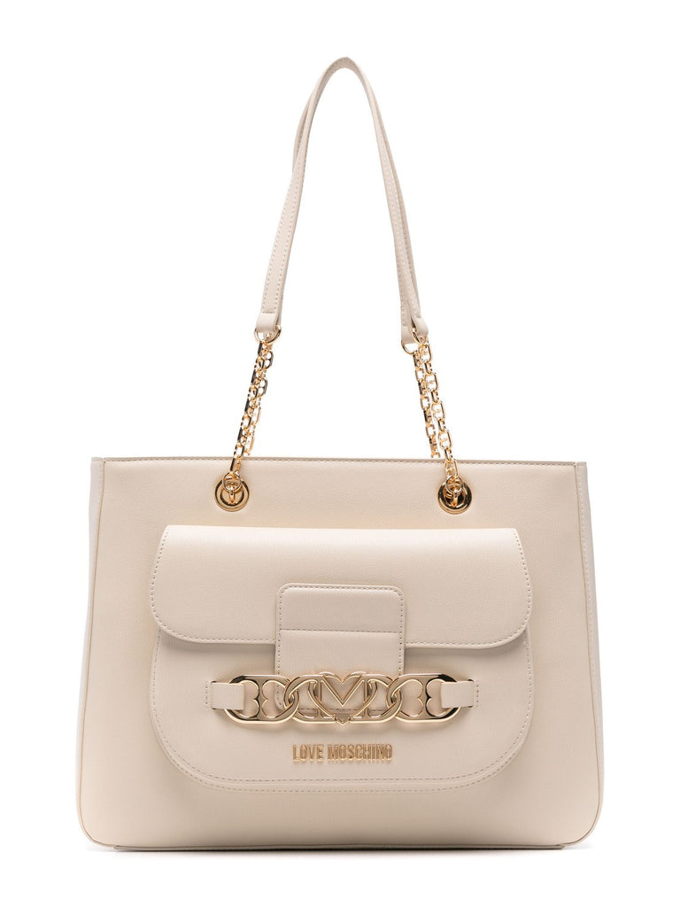Borsa Love Moschino JC4042 Shopper banda metallo cuore