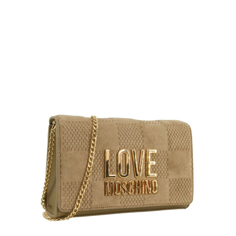 Borsa Love Moschino JC4127 Pochette Pu Velour Logo Lettering