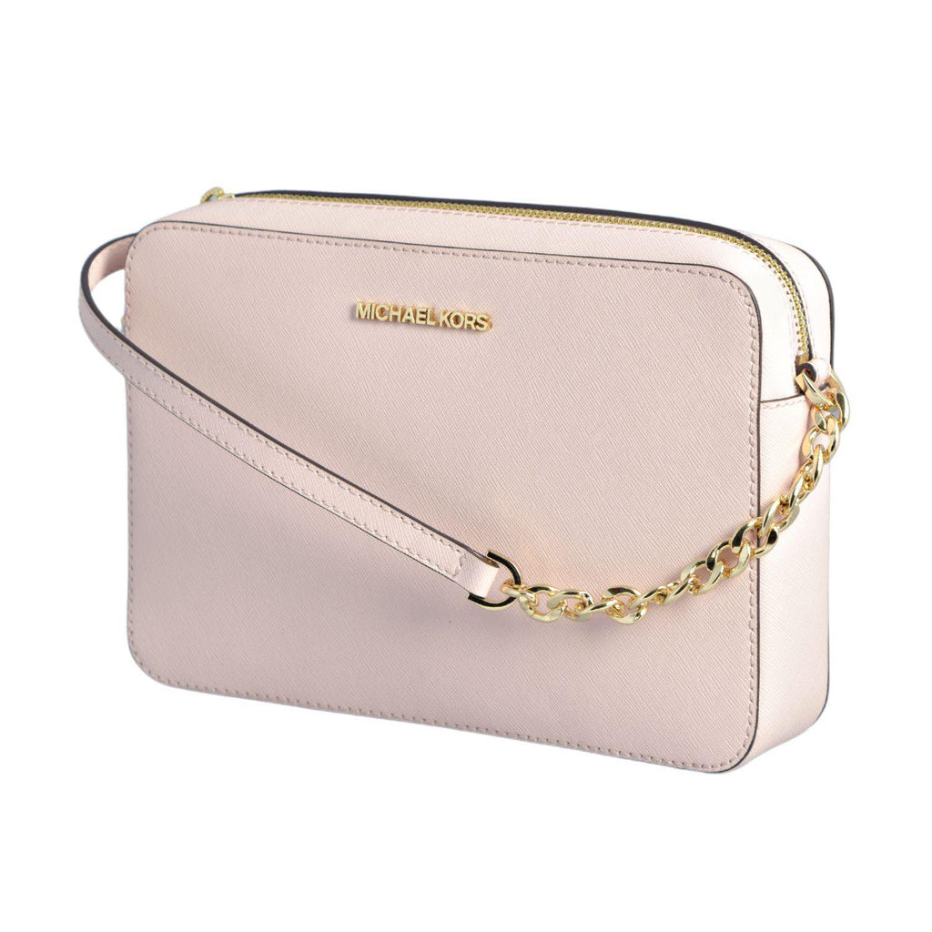 Borsa Michael Kors Jet Set Item Powder Blush LG EW Crossbody Leather