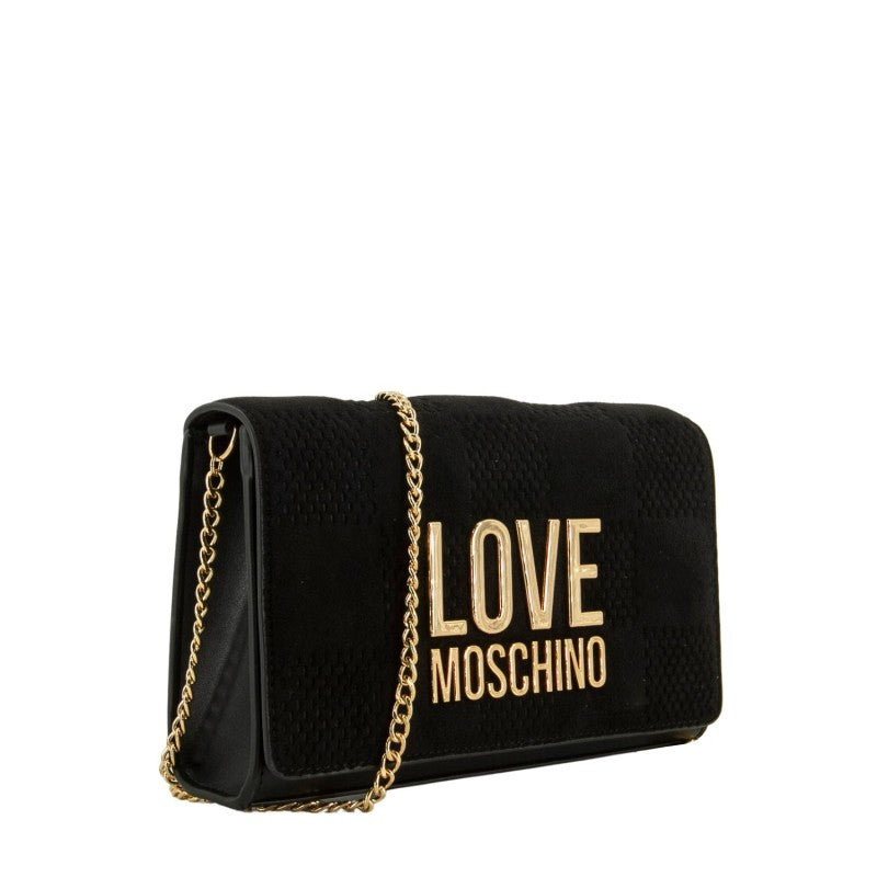 Borsa Love Moschino JC4127 Pochette Pu Velour Logo Lettering