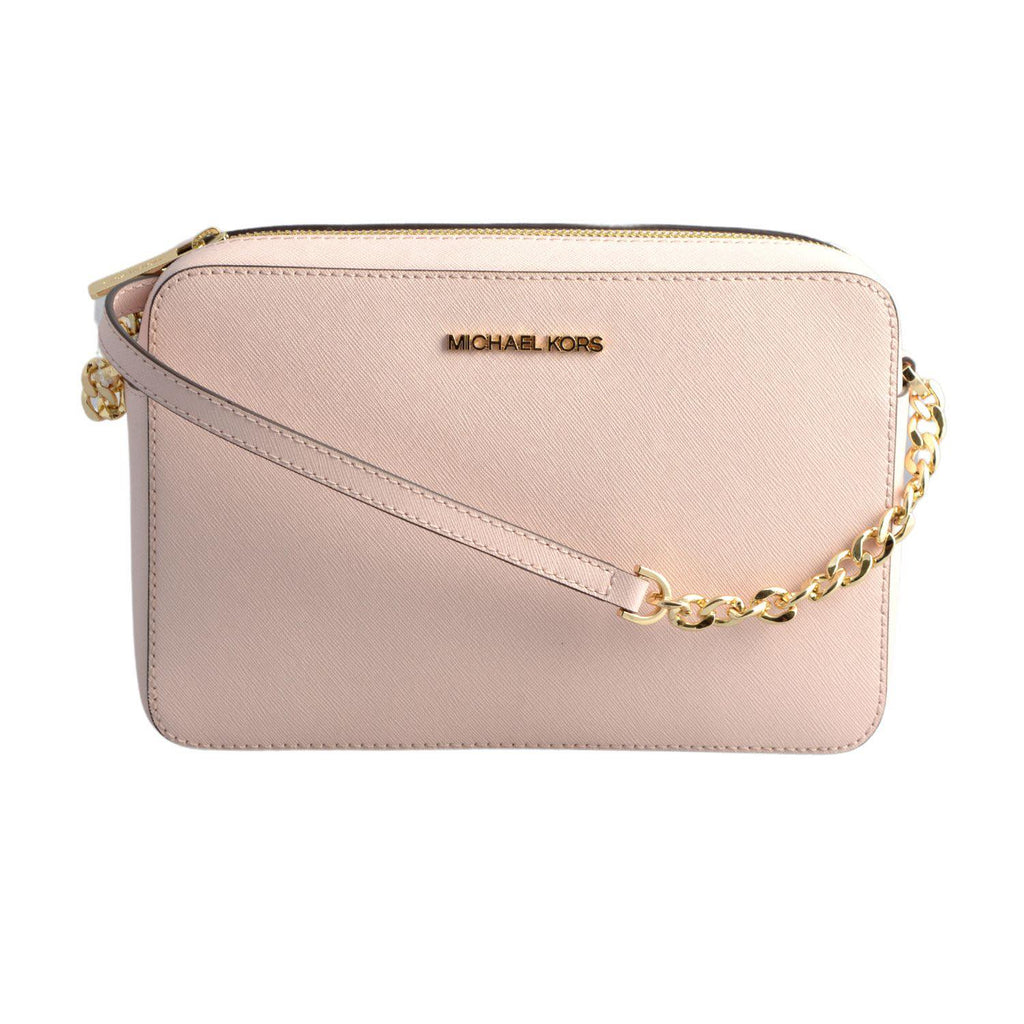Borsa Michael Kors Jet Set Item Powder Blush LG EW Crossbody Leather