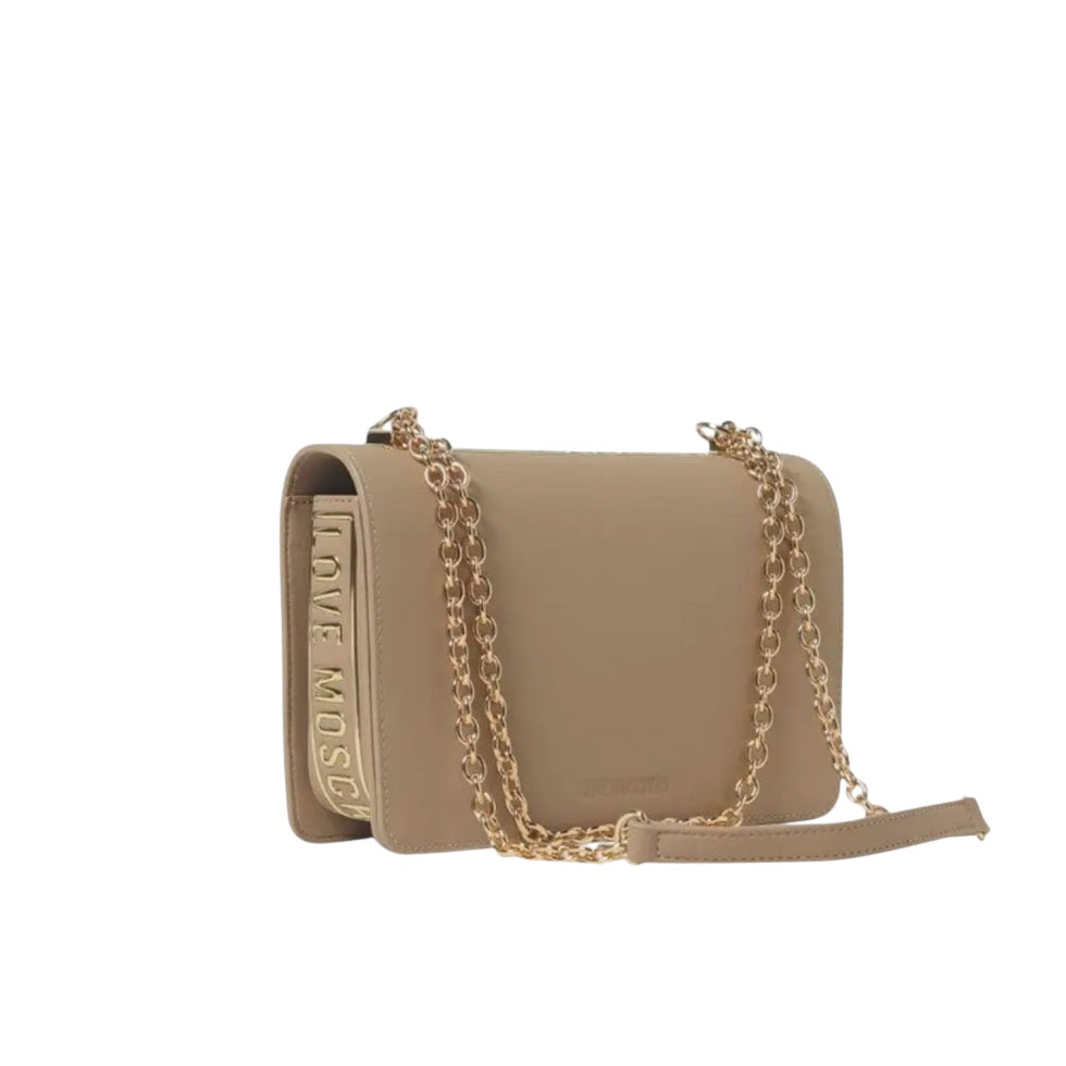 Borsa Love Moschino JC4288 Flap Bag in vitello con logo a fuoco