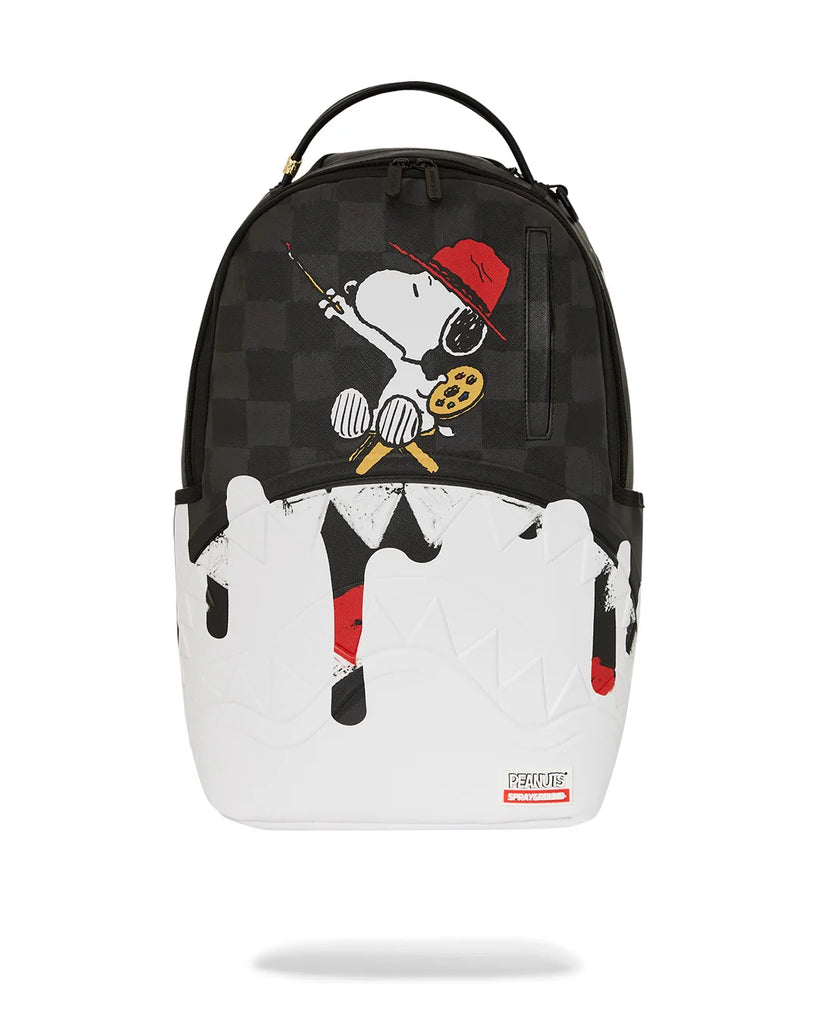 ZAINO SPRAYGROUND ART7686 SNOOPY PAINTING SHARK DLXSV BACKPACK