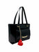 Borsa Love Moschino JC4141 Shopper nappa nera ciondolo cuore rosso