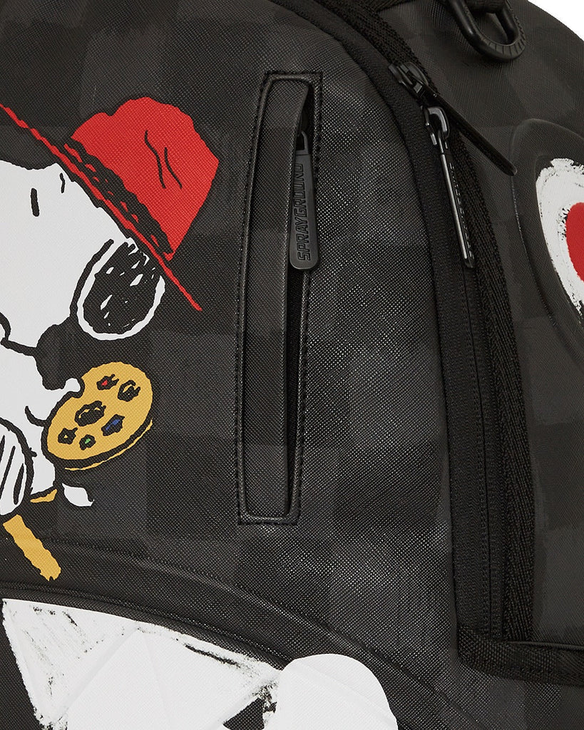 ZAINO SPRAYGROUND ART7686 SNOOPY PAINTING SHARK DLXSV BACKPACK