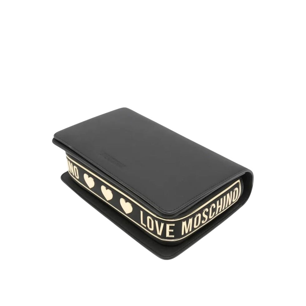 Borsa Love Moschino JC4288 Flap Bag in vitello con logo a fuoco
