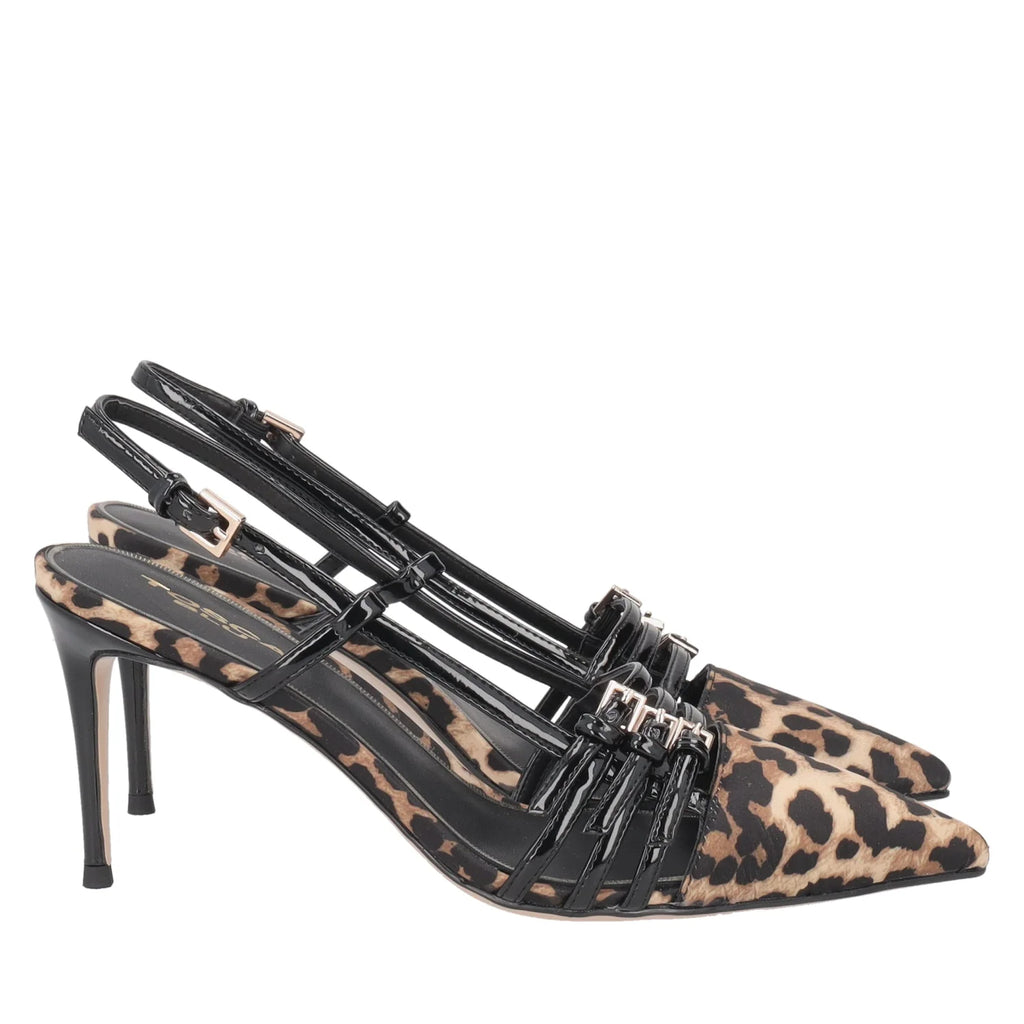 Scarpe Tosca Blu SS2524S241 Slingback Laurel in tessuto maculato colore maculato