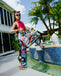 Borsone Sprayground Art6601 Create Another Day Pyramid Duffle Maxi Shopper