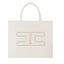 Borsa Elisabetta Franchi BS16A42E2 Shopper media con placca logo