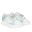 Sneaker Tosca Blu SS2501S004 Bellatrix in pelle con accessorio colore bianco/verdino