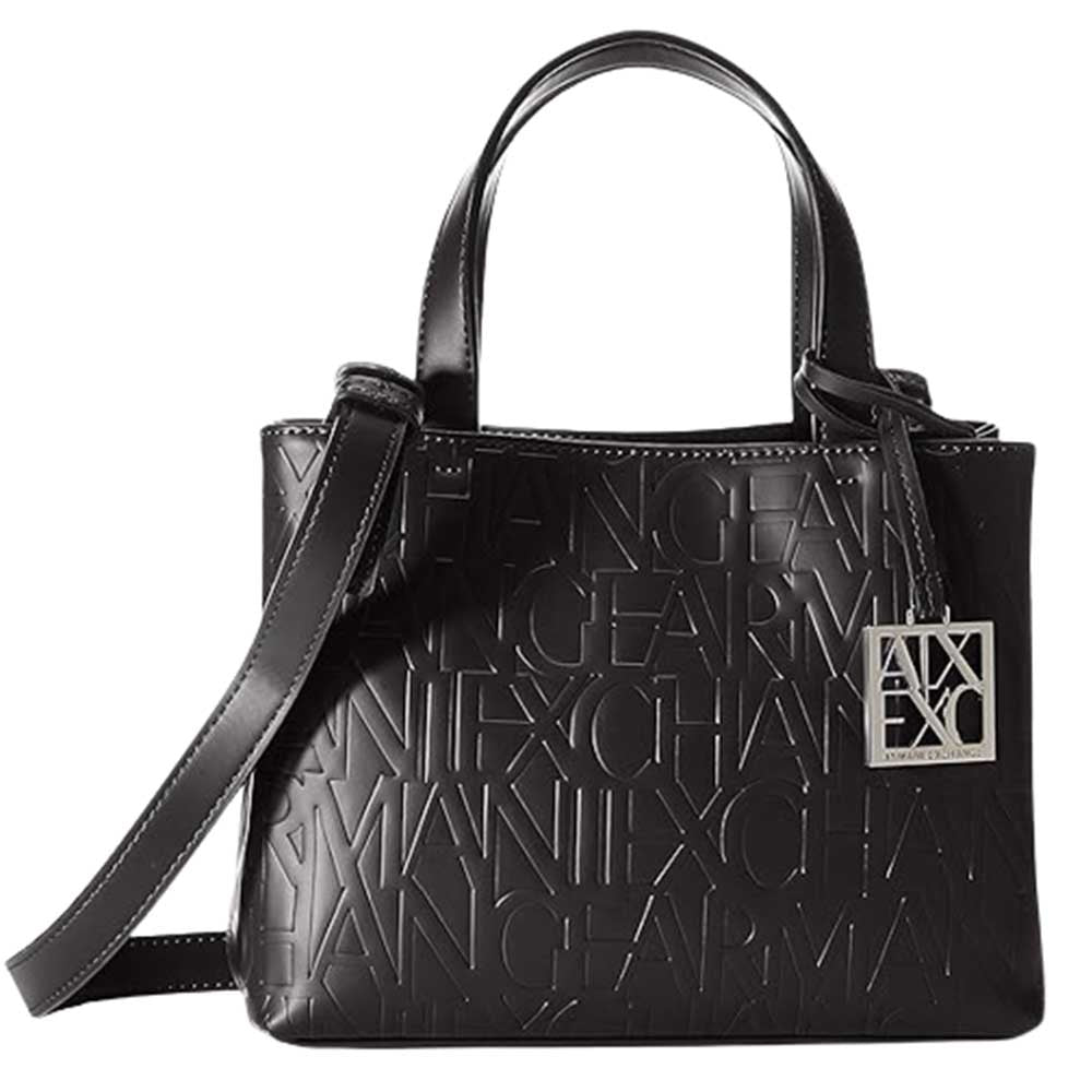 Borsa Armani Exchange art 942647 CC793 bauletto small nero opaco